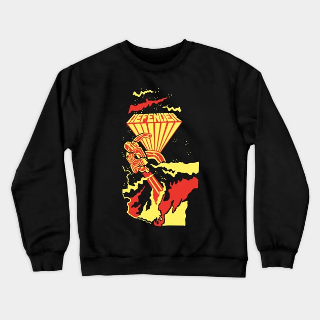 Defender Video Game Crewneck Sweatshirt by lavdog